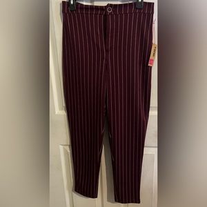 Casual pinstripe pants